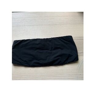 Auden Luxury Collection Unlined Bandeau Bra Black Strapless Stretch Womens M